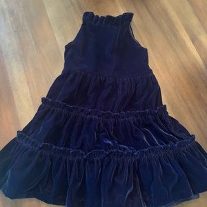Janie and Jack Blue Velvet Dress-Like New